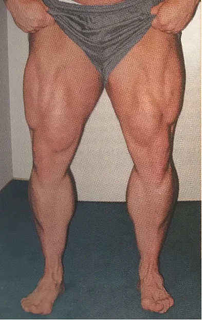 Kirk Karwoski showing powerful leg development