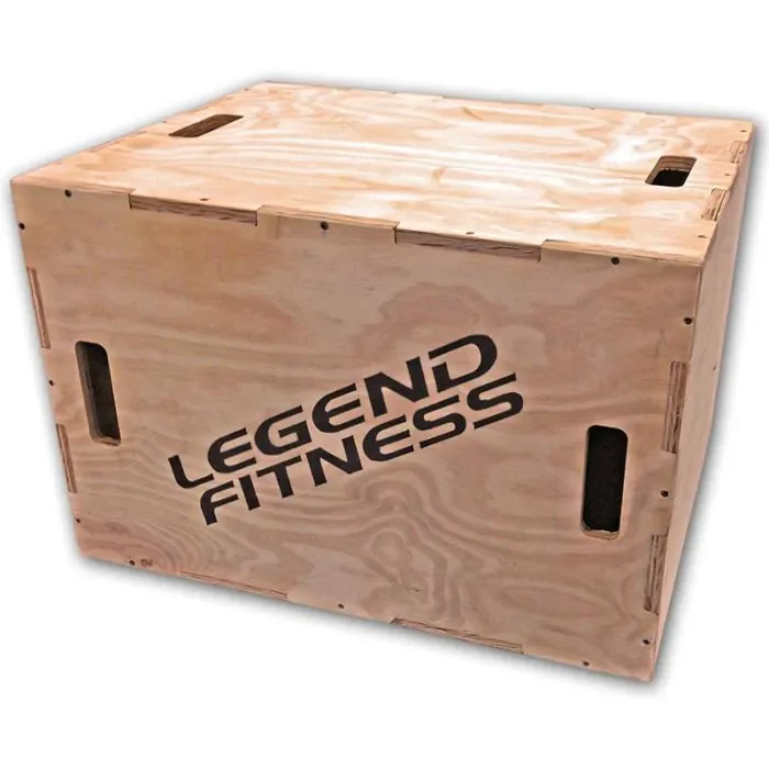 Legend Fitness wooden 3-in-1 plyo box with handles