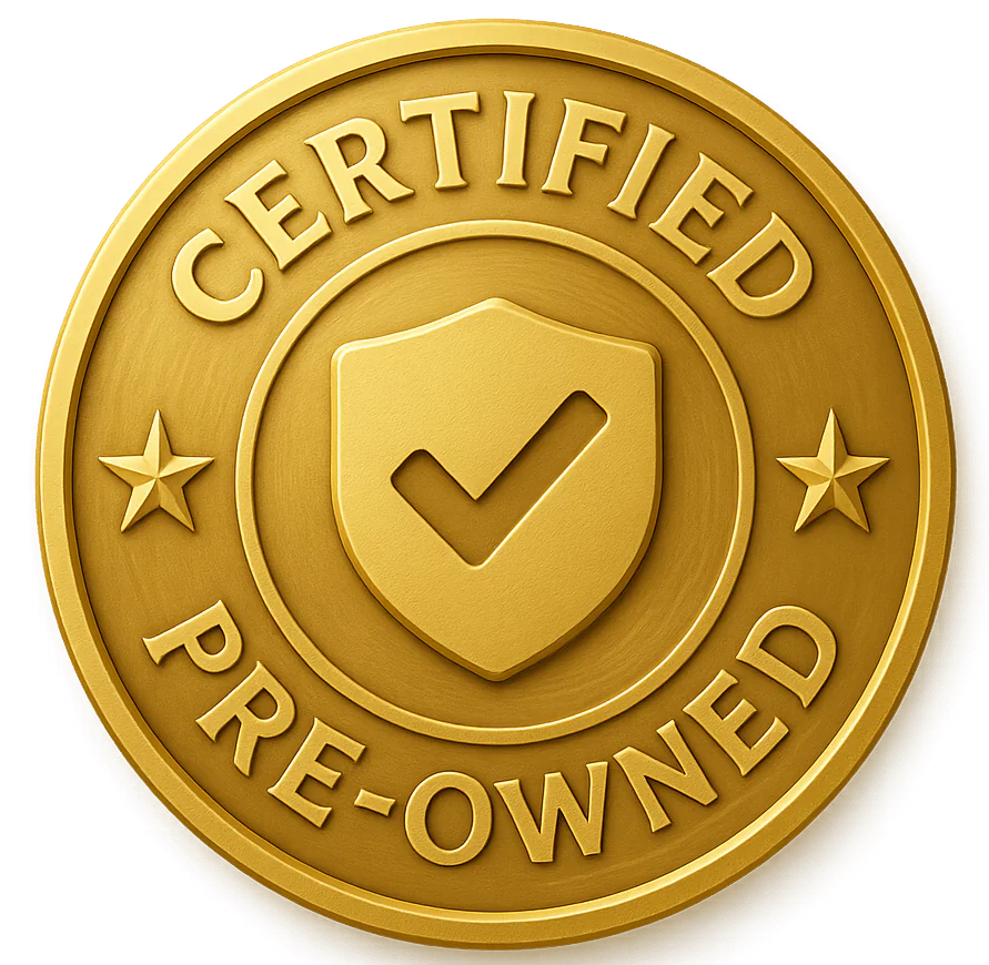 Certified Pre-Owned trust symbol for refurbished SciFit upper body ergometer available at Ironcompany.com
