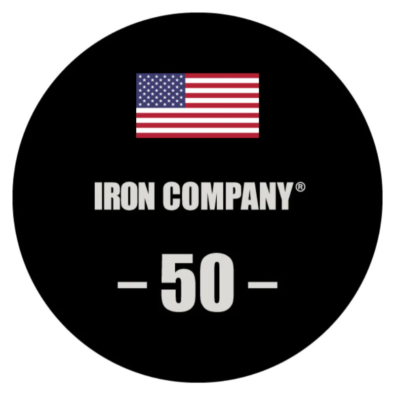 IRON COMPANY Solid Steel Urethane Barbells with Custom Logo