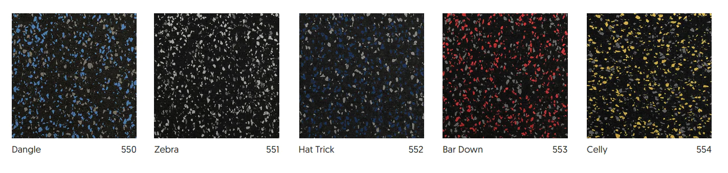 ECORE Blade Vulcanized Rolled Rubber Color Examples