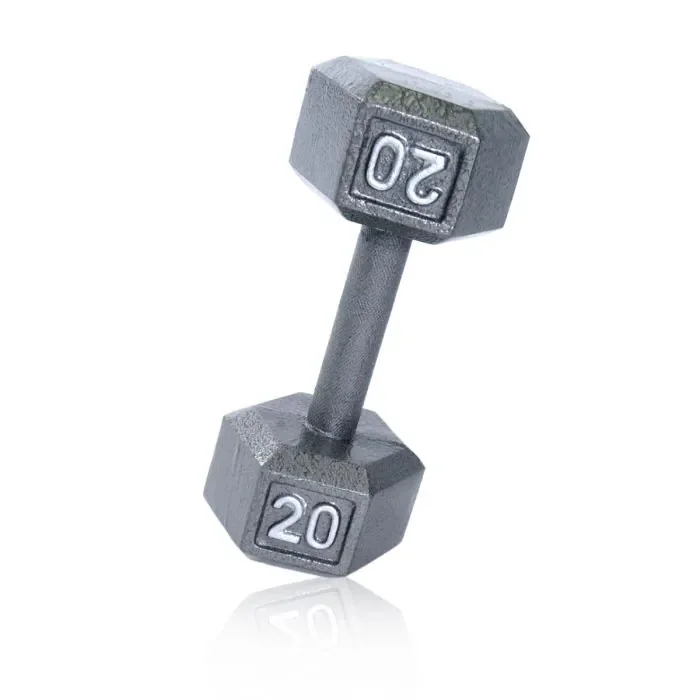 12 lb. economy hex dumbbells with straight handles