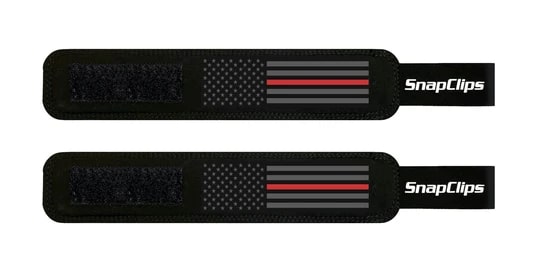 SnapClips Barbell Collars American Flag Red Stripe